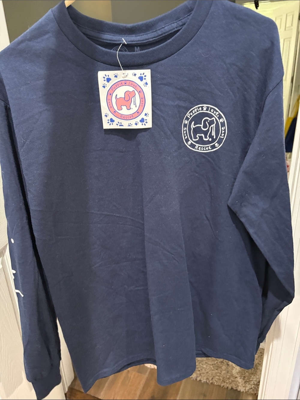 Puppies 4 Love Rescue StarfishNavy Long-Sleeve Tee